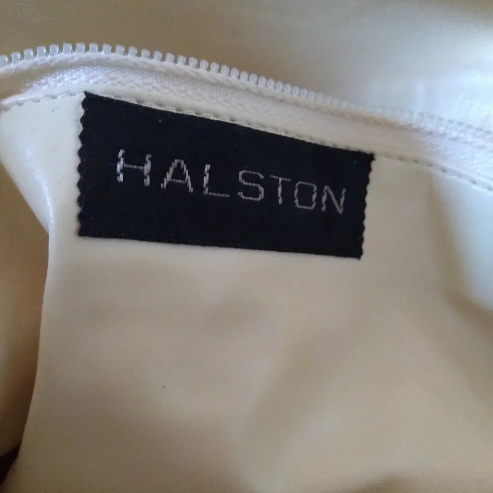 Halston White Leather Shoulder Bag | 13